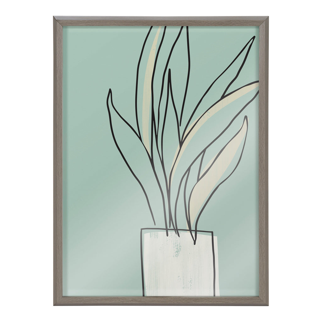 Blake Serene Growth Framed Printed Glass by Elizabeth Silver