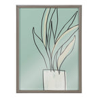 Blake Serene Growth Framed Printed Glass by Elizabeth Silver