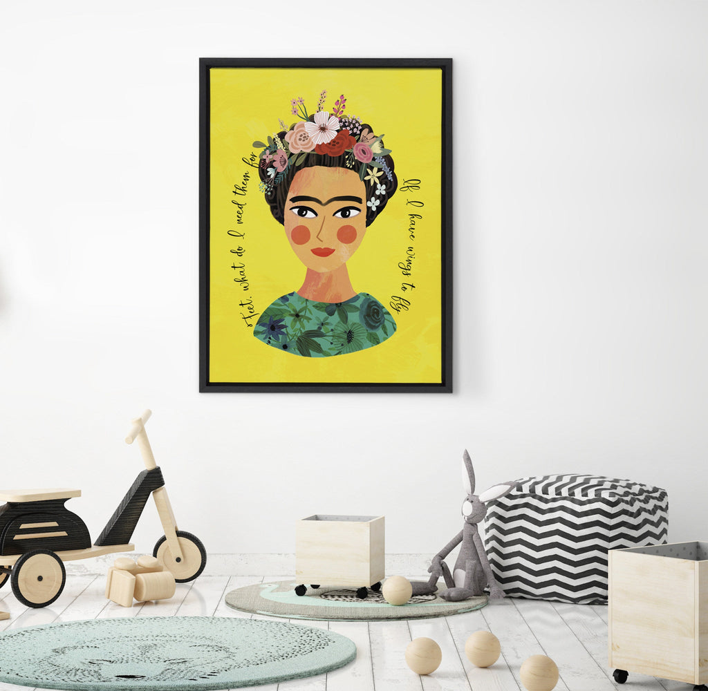 Sylvie Frida Framed Canvas By Mia Charro