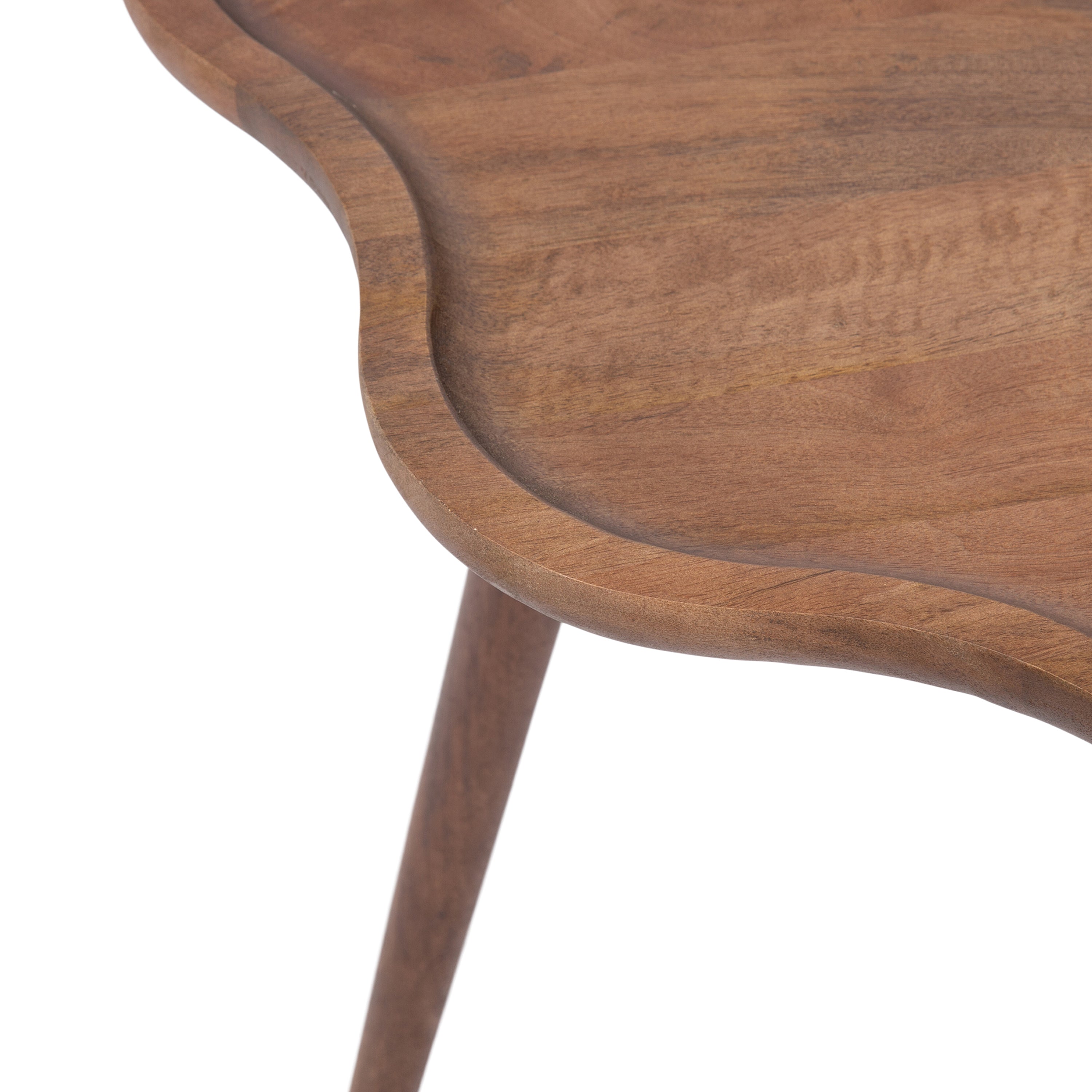 Alezar Scallop Wood Coffee Table