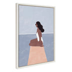 Sylvie Waiting For Framed Canvas by Maja Tomljanovic