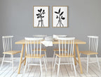 Sylvie Modern Botanical Framed Canvas Set by The Creative Bunch Studio