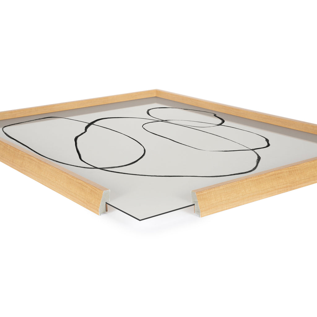 Blake 869 Going In Circles Framed Printed Glass by Teju Reval of SnazzyHues