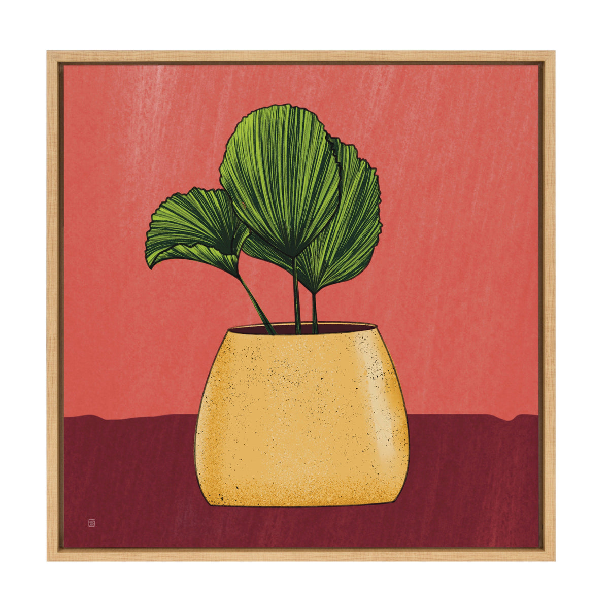 Sylvie East Wind Framed Canvas by Mary Joak