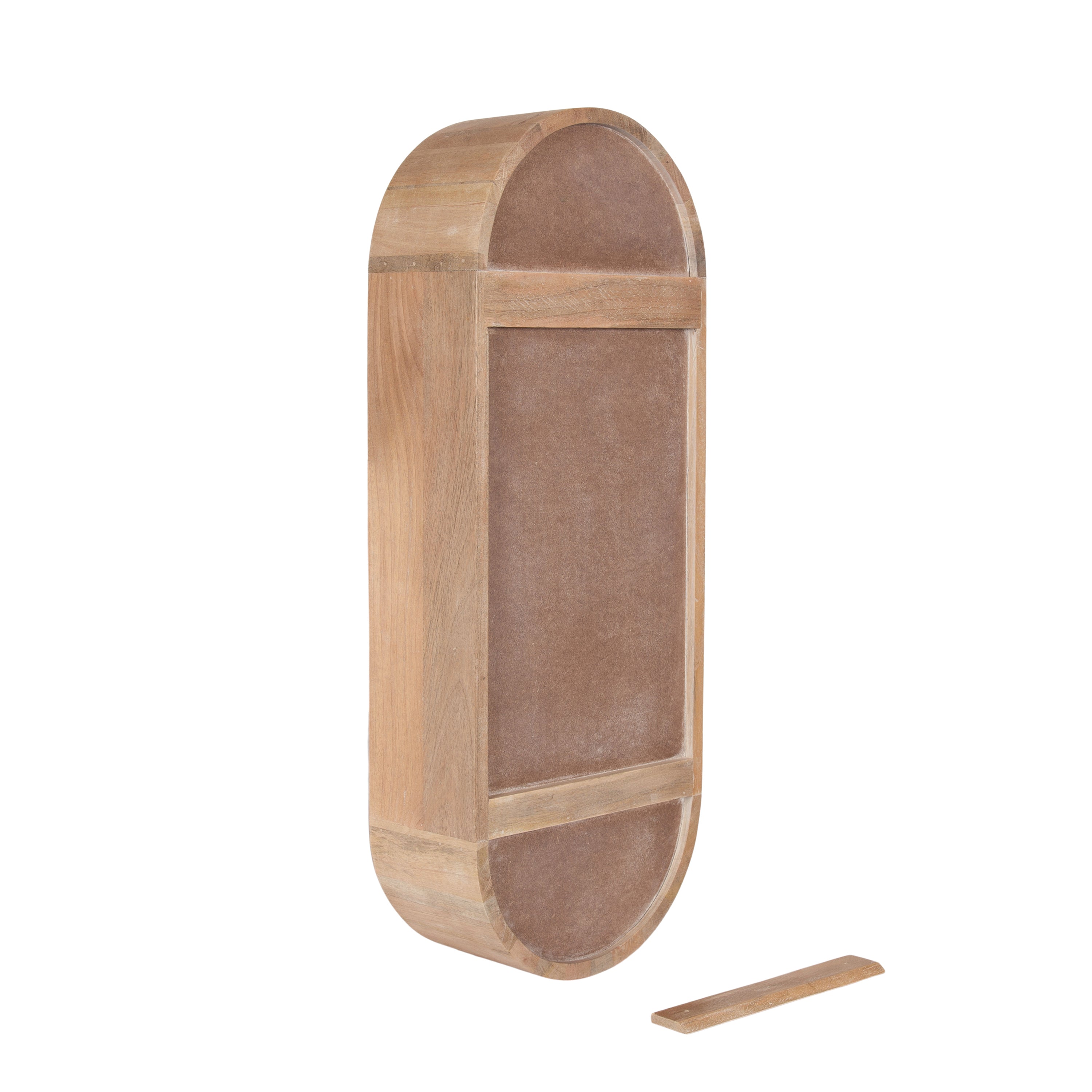 Hutton Wood Capsule Wall Shelf