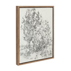 Sylvie Vincent van Gogh Cypresses 1889 BW Framed Canvas by The Art Institute of Chicago