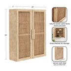 Ori Rattan 2-Door Wall Cabinet