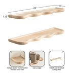 Alezar Wood Shelf Set