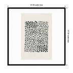 Abstract Black by Gabrielly Guedes Framed Wall Art Print