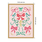 Sylvie Framed Canvas Christmas Bows by Rachel Lee