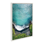 Sylvie Maui Black Sand Beach 1 Framed Canvas by Rachel Bolgov