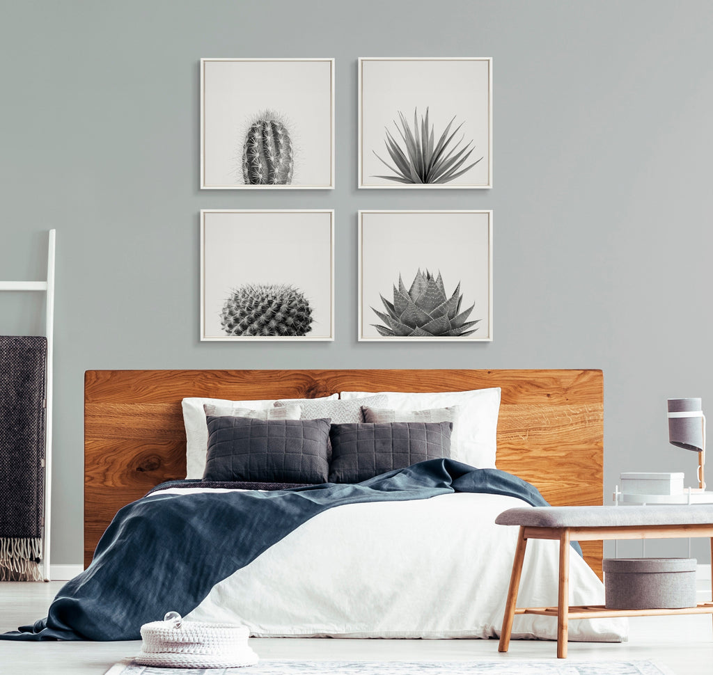 Sylvie Haze Agave Succulent Framed Canvas by The Creative Bunch Studio