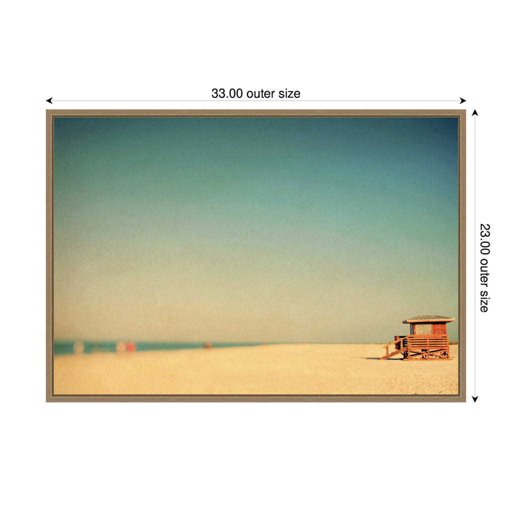 Lido Revisited by Alicia Bock Framed Canvas Wall Art Print