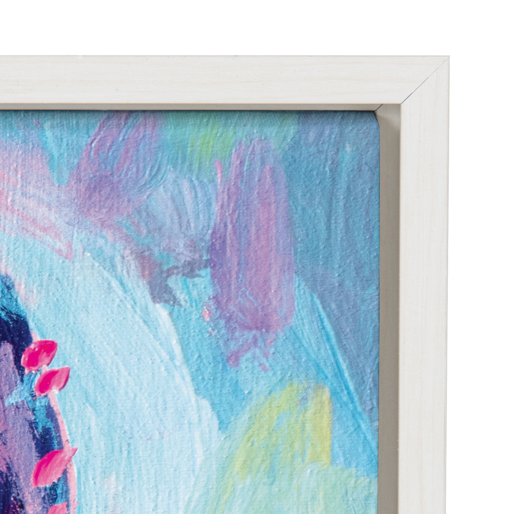 Sylvie Lolly The Llama Framed Canvas by Rachel Christopoulos