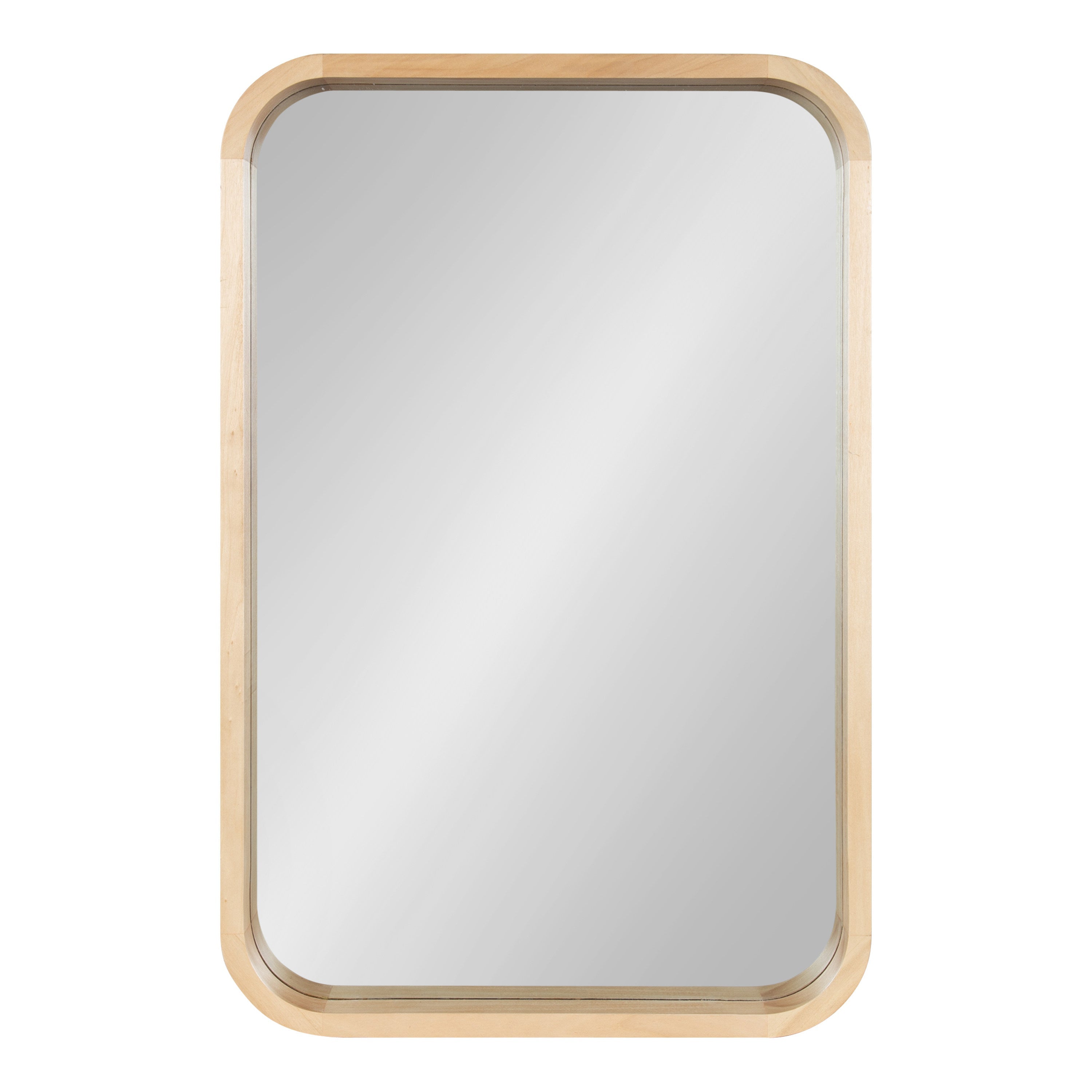 Hutton Wood Framed Radius Rectangle Mirror