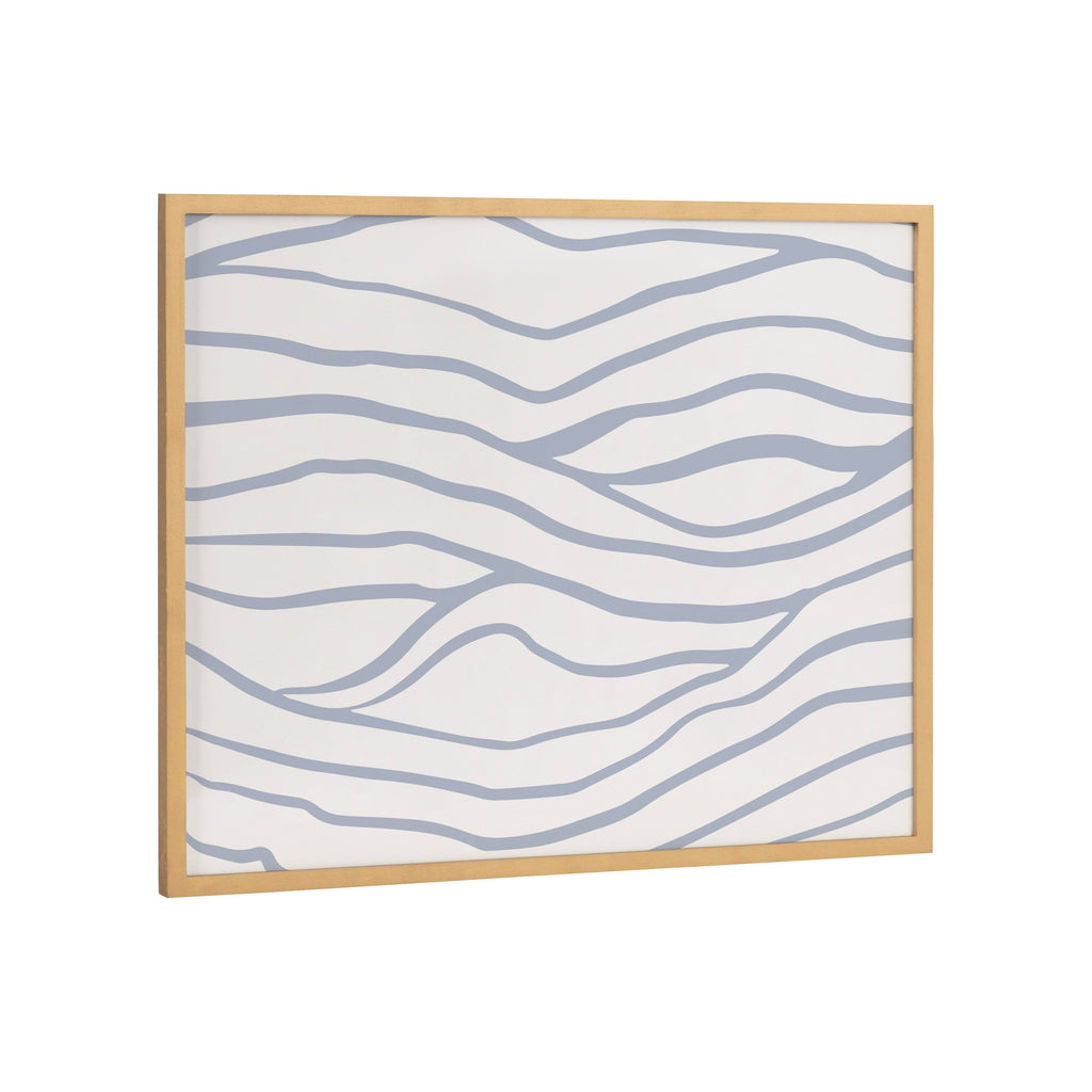 Gallery Simple Elegant Coastal Waves Print by The Creative Bunch Studio