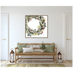 Sylvie Framed Canvas Loose Christmas Wreath by Patricia Shaw