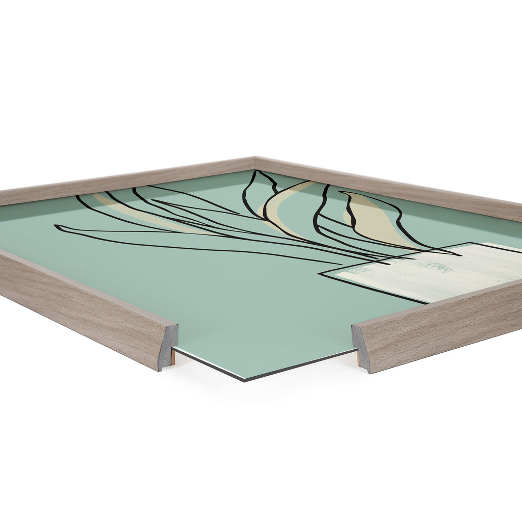 Blake Serene Growth Framed Printed Glass by Elizabeth Silver