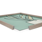 Blake Serene Growth Framed Printed Glass by Elizabeth Silver
