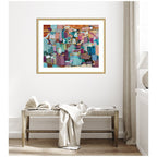 Framed Art Gemstones in Jewel Tones by Leah Nadeau
