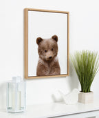 Sylvie Baby Bear Framed Canvas by Amy Peterson