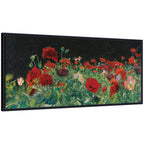 Poppies 1886 John Singer Sargent PANEL by Nostalgia Prints Framed Canvas Wall Art Print