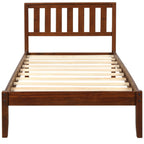 Platform Bed With Headboard, Footboard, Slat Support