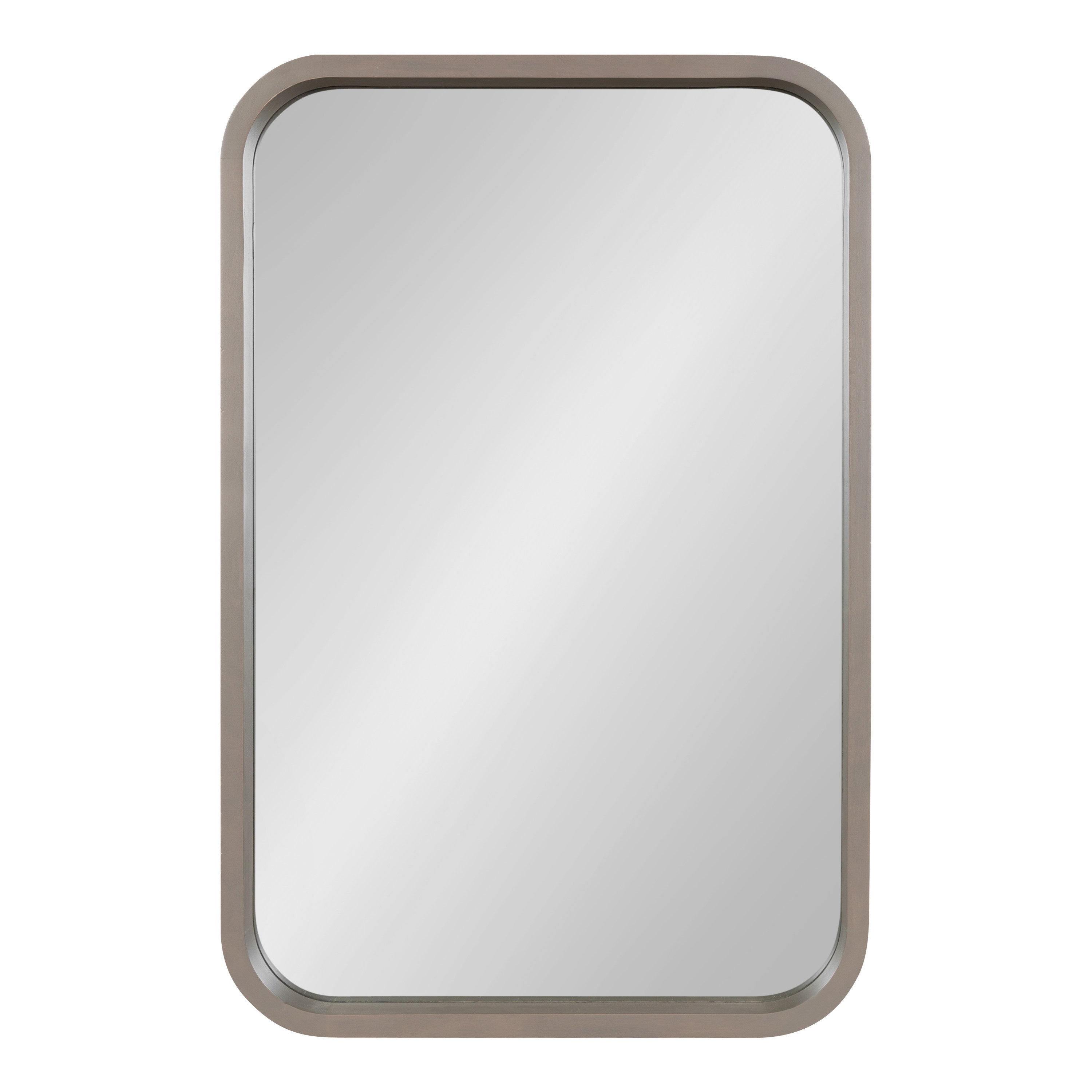 Hutton Wood Framed Radius Rectangle Mirror