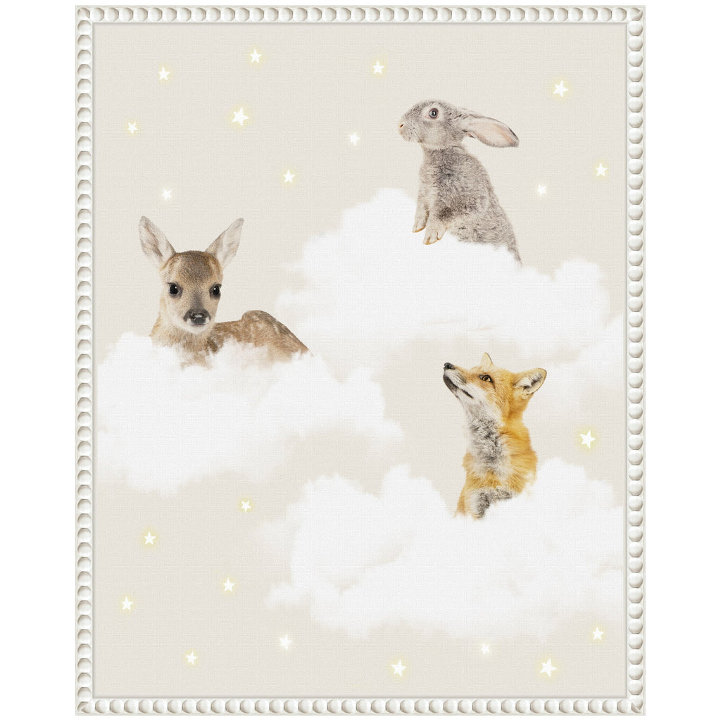 Sylvie Animal Clouds Framed Canvas by July Art Prints