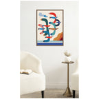 Seagulls Coastal Vibes by Rachel Lee Framed Canvas Wall Art Print