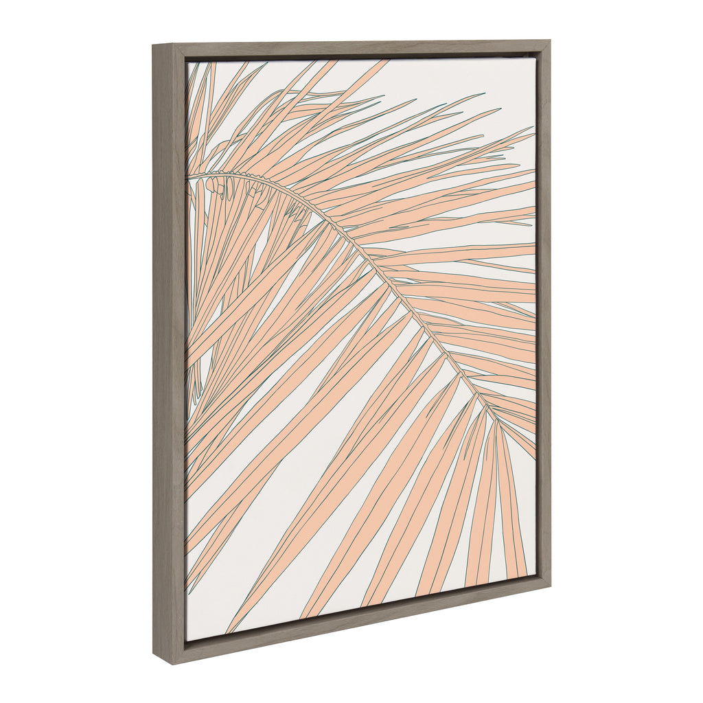 Sylvie Palms Framed Canvas by Alicia Schultz