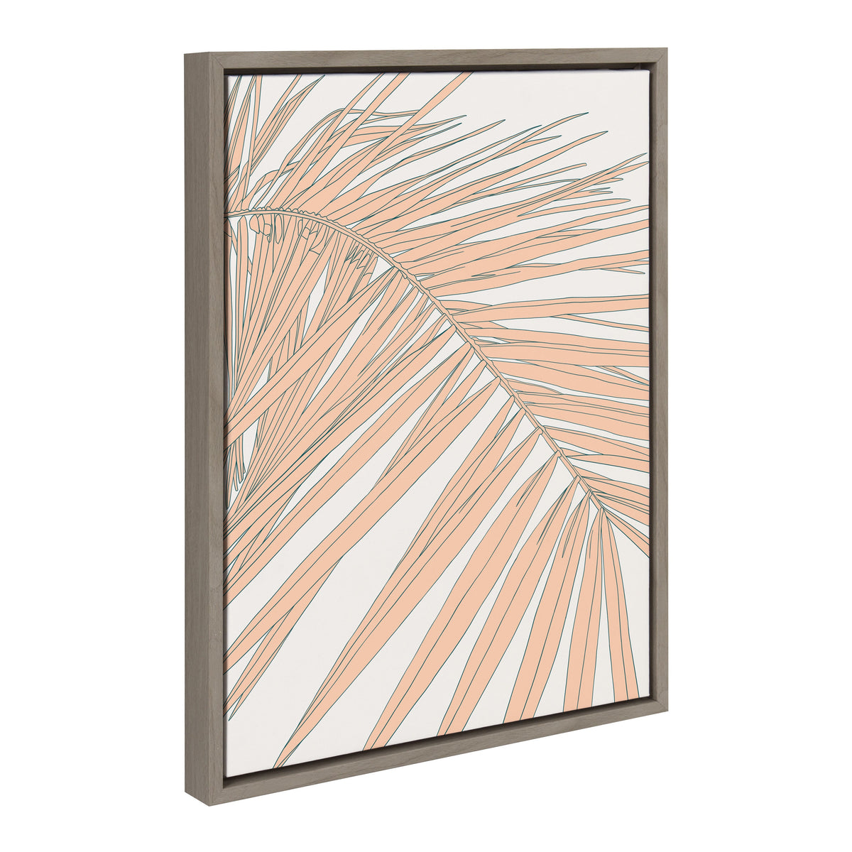 Sylvie Palms Framed Canvas by Alicia Schultz