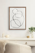 Blake 869 Going In Circles Framed Printed Glass by Teju Reval of SnazzyHues