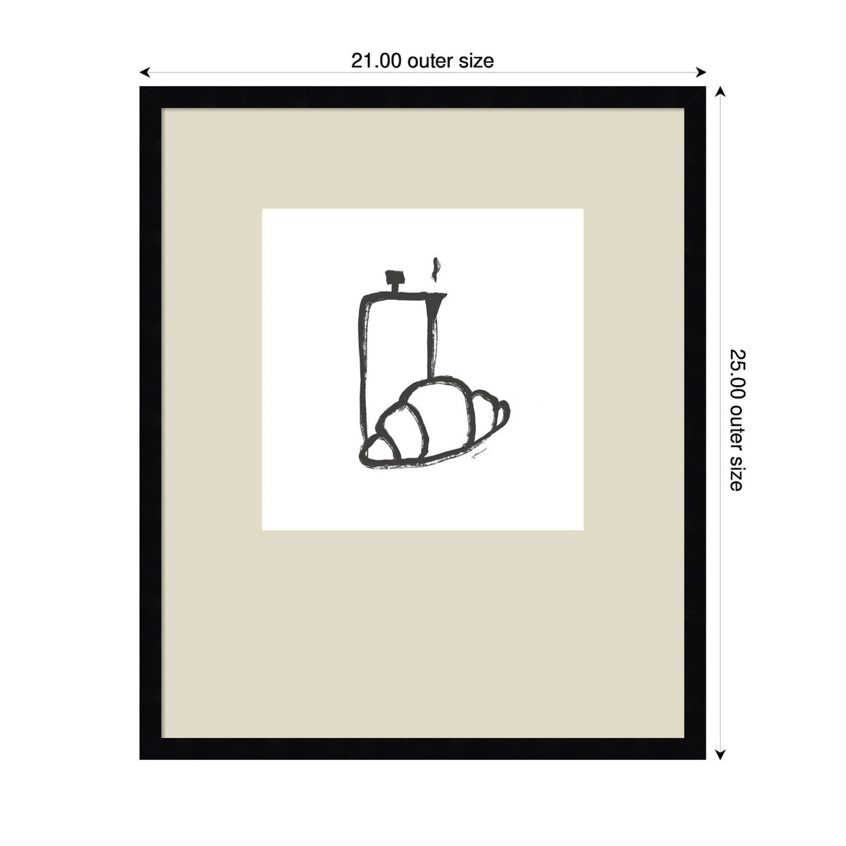 Breakfast Club No. 2 by Gabrielly Guedes Framed Wall Art Print