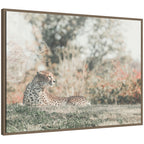 Sylvie Cheetah Glance Framed Canvas by Alicia Abla