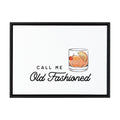 Sylvie Call Me Old Fashioned Framed Canvas by The Creative Bunch Studio
