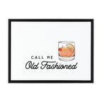 Sylvie Call Me Old Fashioned Framed Canvas by The Creative Bunch Studio