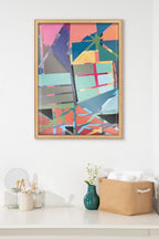 Blake Scaffolding Framed Printed Glass by Caleb Griswold