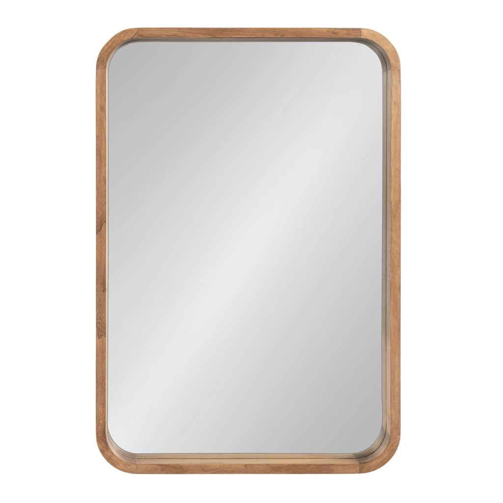 Hutton Wood Framed Radius Rectangle Mirror