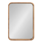 Hutton Wood Framed Radius Rectangle Mirror