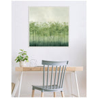 Abstract Green Trees by The Creative Bunch Studio Framed Canvas Wall Art Print