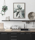 Blake Plant Mom Green Houseplant Framed Printed Glass by The Creative Bunch Studio