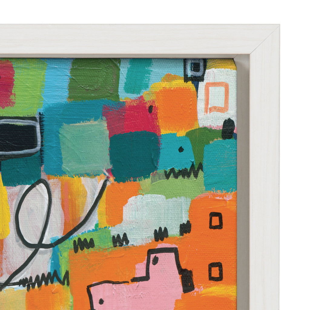 Sylvie Afternoon Delight Framed Canvas by Leah Nadeau