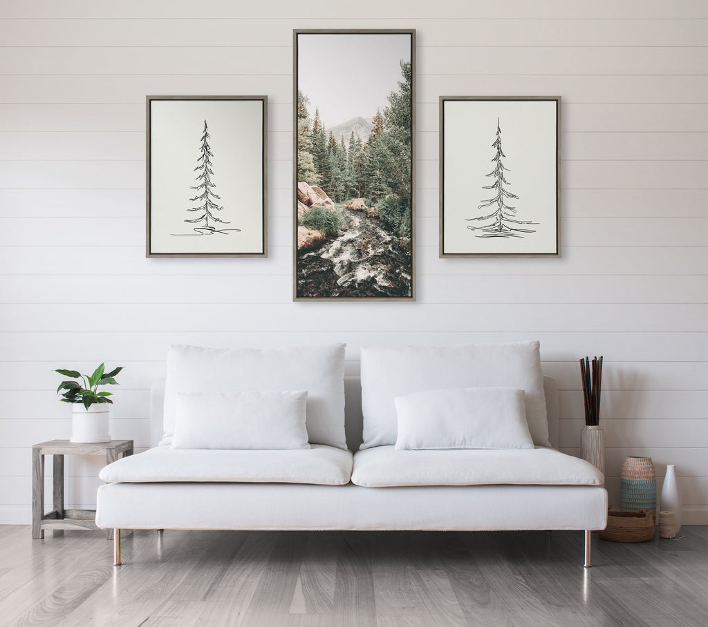 Sylvie Meet Me Here Framed Canvas by Alicia Abla