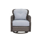 Tenaya 3-Piece Wicker Sofa Set with Swivel Rocking Chairs