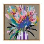 Sylvie Bright Flowers Framed Canvas by Inkheart Designs