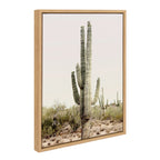 Sylvie Sunrise Cactus Framed Canvas by Amy Peterson Art Studio
