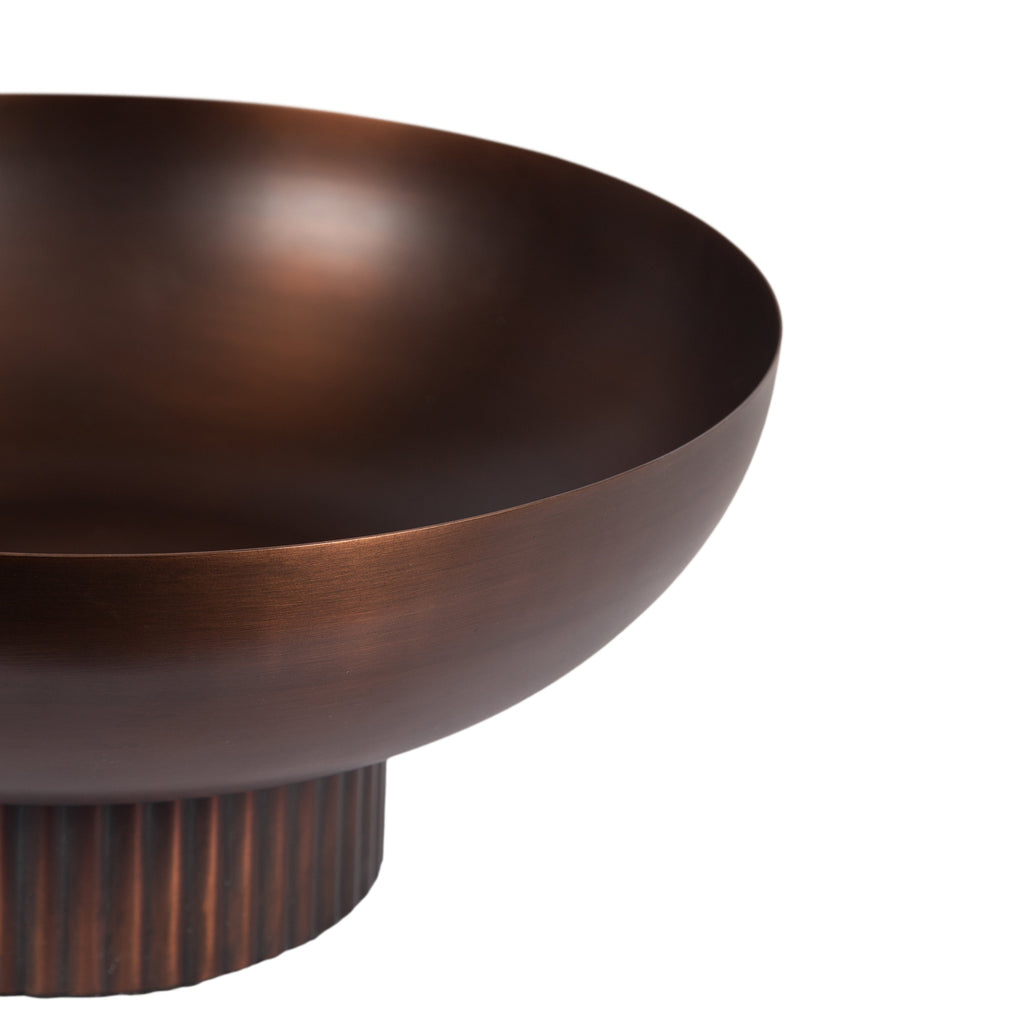Rooks Ribbed Metal Bowl