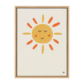 Sylvie Sleepy Sun Framed Canvas by Kelly Knaga