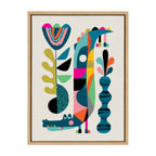 Sylvie Crocodile Framed Canvas by Rachel Lee of My Dream Wall